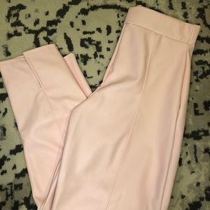 Faux leather leggings